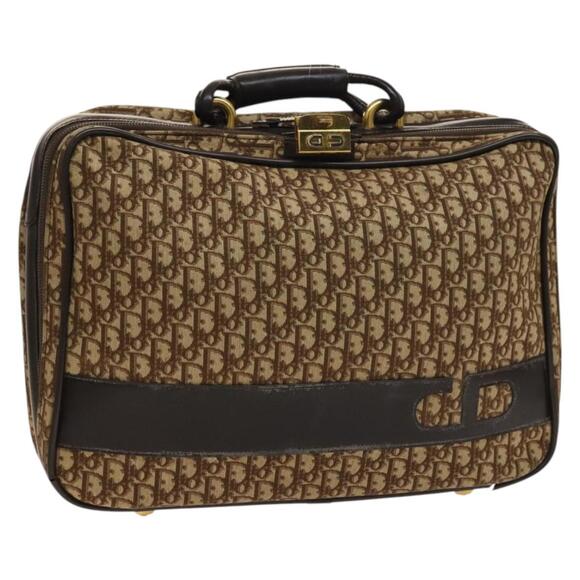 DIOR Trotter Canvas Trunk Brown Gold - Picture 1 of 12